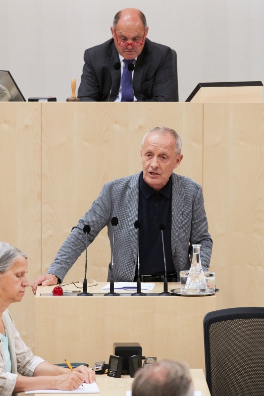 Am Rednerpult: Nationalratsabgeordneter Peter Pilz (P)