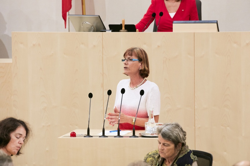 Am Rednerpult: Nationalratsabgeordnete Andrea Michaela Schartel (F)