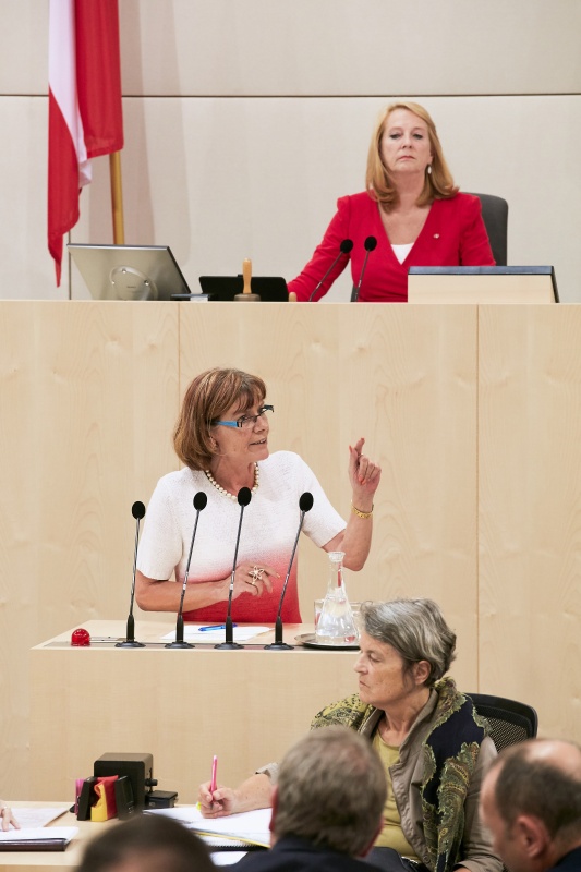 Am Rednerpult: Nationalratsabgeordnete Andrea Michaela Schartel (F)