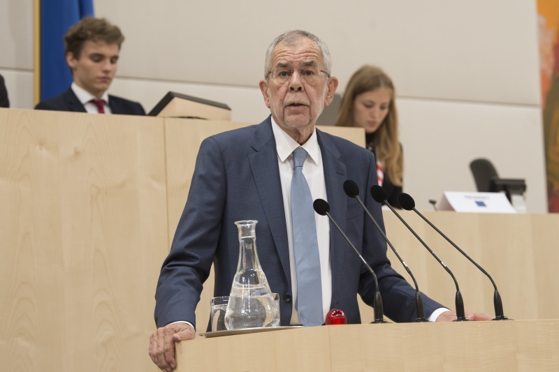 Am Rednerpult: Bundespräsident Alexander Van der Bellen