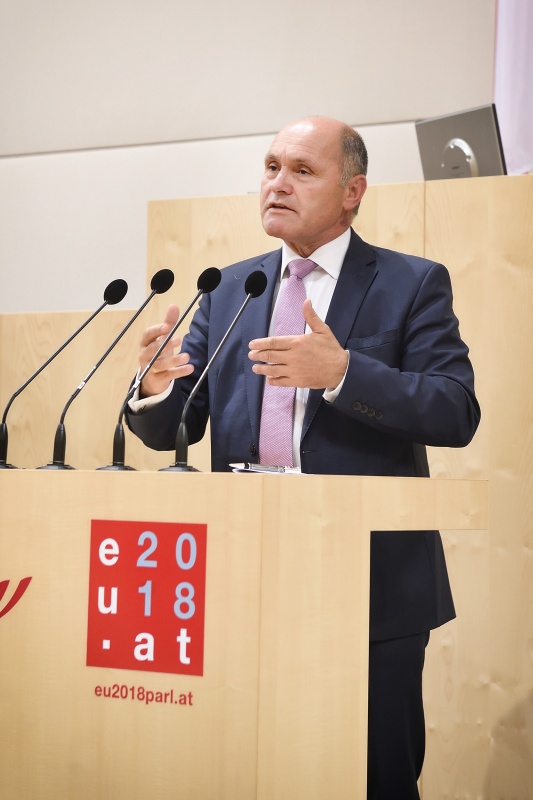 Nationalratspräsident Wolfgang Sobotka (V) am Wort