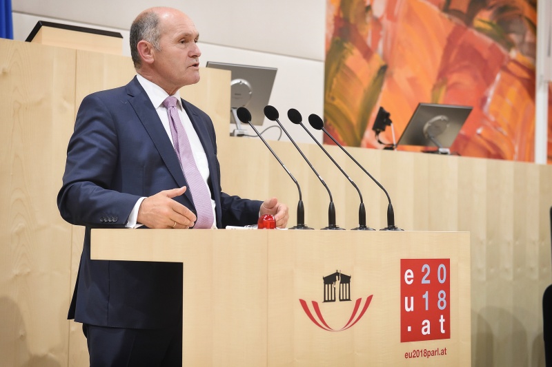 Nationalratspräsident Wolfgang Sobotka (V) am Wort