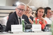 Präsident der Europäischen Kommission Jean-Claude Juncker am Wort