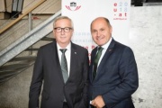 Von links: Präsident der Europäischen Kommission Jean-Claude Juncker, Nationalratspräsident Wolfgang Sobotka (V)