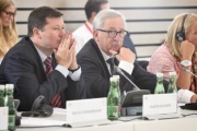 Von links: Generalsekretär der Europäischen Kommission Martin Selmayr, Präsident der Europäischen Kommission Jean-Claude Juncker