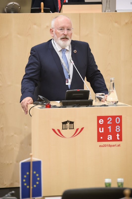 Kommissar für Bessere Rechtssetzung, interinstitutionelle Beziehungen, Rechtstaatlichkeit und Grundrechtecharta Frans Timmermans