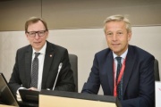 Vorsitz von links: Bundesrat Christian Buchmann (V), Nationalratsabgeordneter Reinhold Lopatka (V)