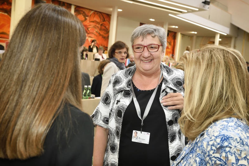 Bundesratspräsidentin Inge Posch-Gruska (SPÖ) im Gespräch