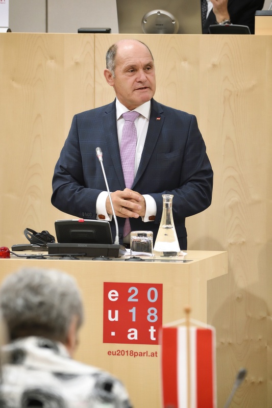 Begrüßung durch Nationalratspräsident Wolfgang Sobotka (V)