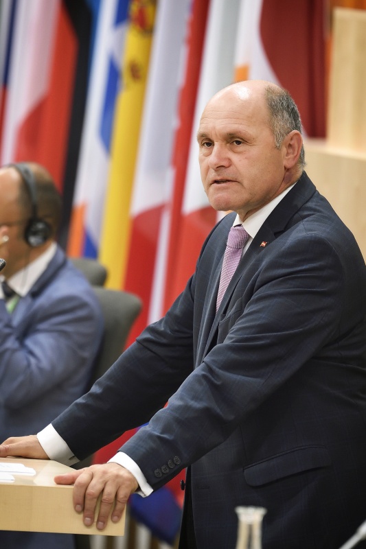 Begrüßung durch Nationalratspräsident Wolfgang Sobotka (V)