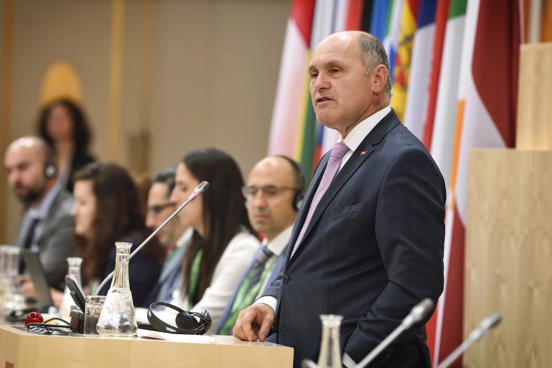 Begrüßung durch Nationalratspräsident Wolfgang Sobotka (V)