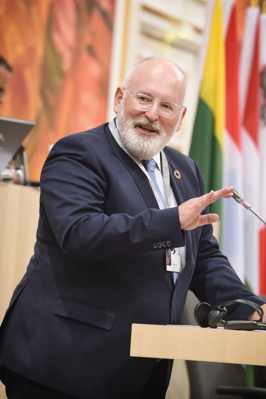 Kommissar für Bessere Rechtssetzung, interinstitutionelle Beziehungen, Rechtstaatlichkeit und Grundrechtecharta Frans Timmermans