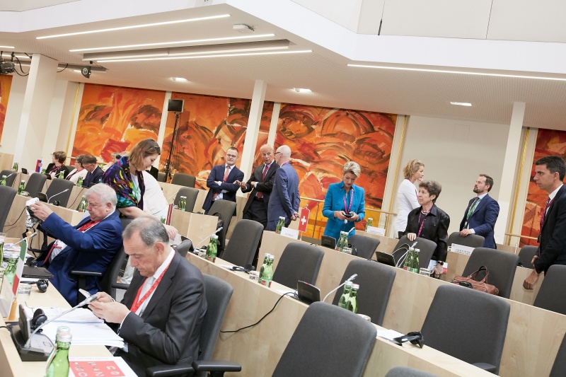 Eintreffen der VeranstaltungsteilnehmerInnen