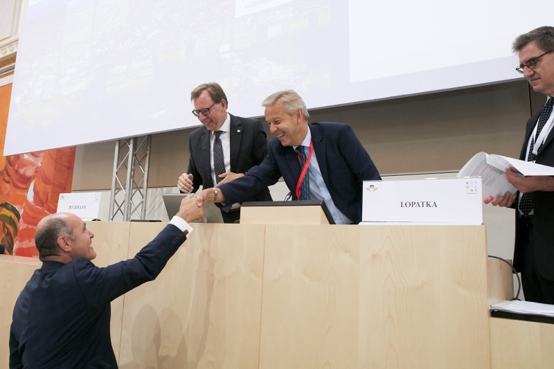 von links: Nationalratspräsident Wolfgang Sobotka (V), Bundesrat Christian Buchmann (V), Nationalratsabgeordneter Reinhold Lopatka (V)