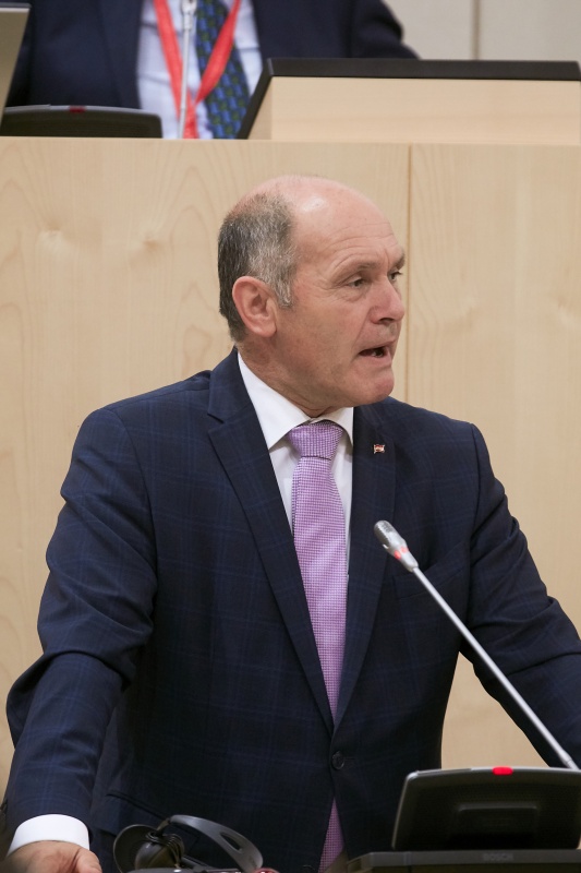 Begrüßung durch Nationalratspräsident Wolfgang Sobotka (V)