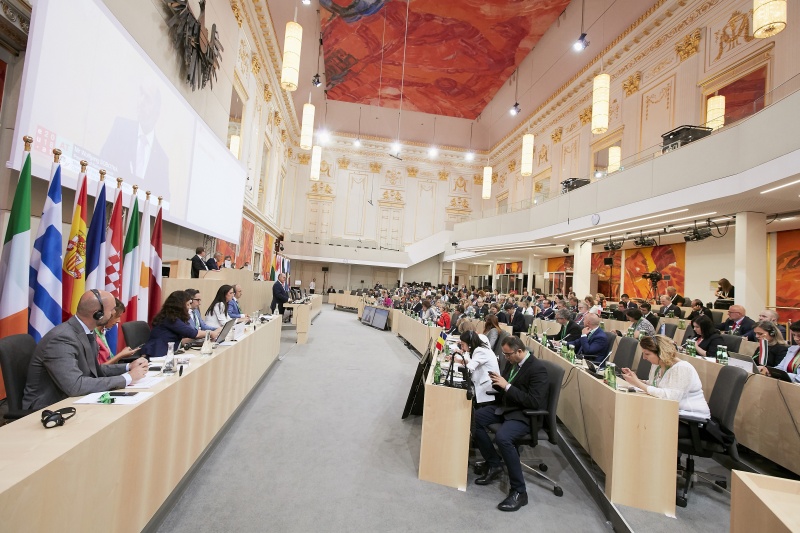 Begrüßung durch Nationalratspräsident Wolfgang Sobotka (V)