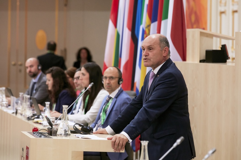 Begrüßung durch Nationalratspräsident Wolfgang Sobotka (V)