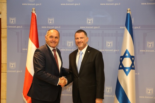 Von links: Nationalratspräsident Wolfgang Sobotka (V), Sprecher der Knesset Yuli Edelstein