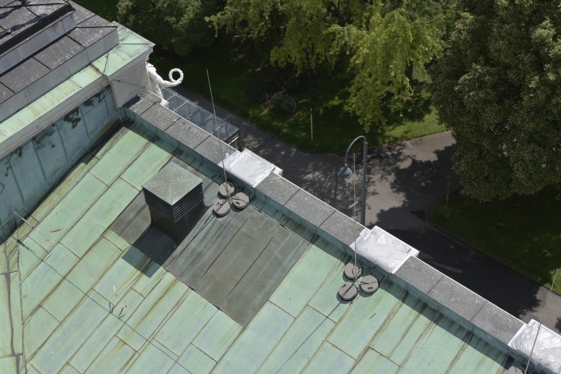 Stellplätze der entfernten Attikafiguren - Schmerlingplatz