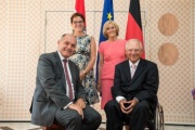 Von links: Nationalratspräsident Wolfgang Sobotka (V), Marlies Sobotka, Ingeborg Schäuble und Präsident des deutschen Bundesrates Wolfgang Schäuble