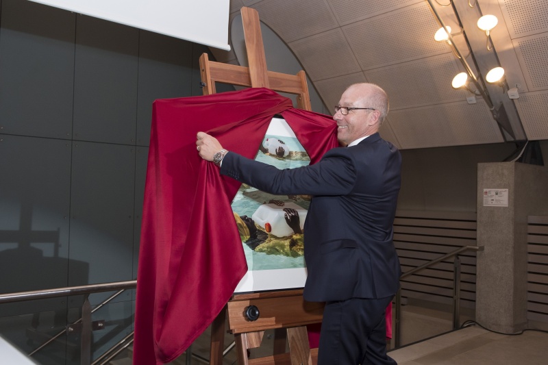 Enthüllung des Siegerbildes