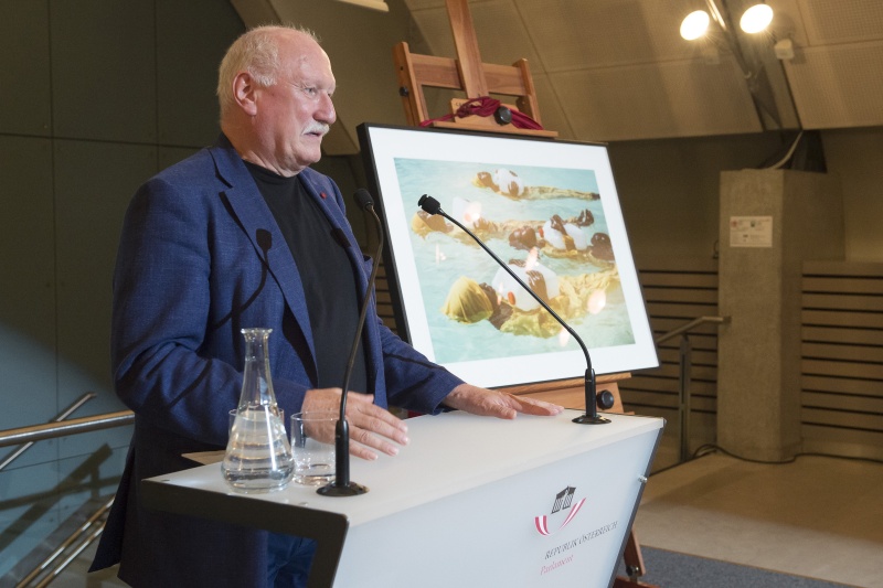 Am Rednerpult: Lois Lammerhuber