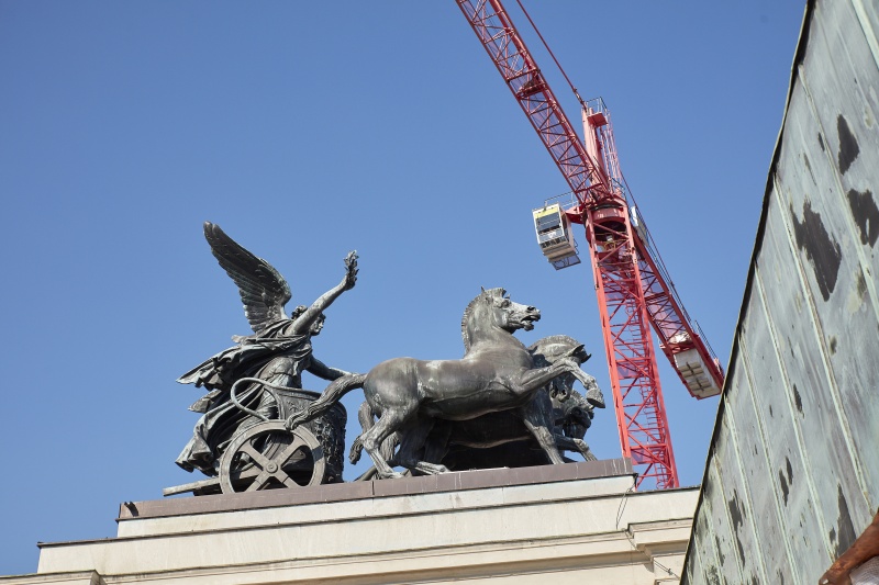 Geöffnetes Parlamentsdach