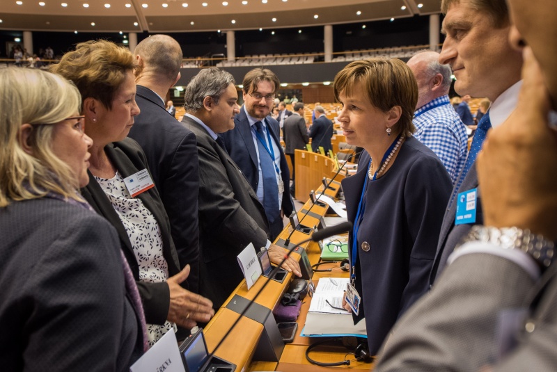 Delegierte im Gespräch