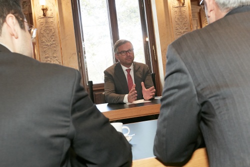 Gespräch mit Vizepräsident des Bundesrates Magnus Brunner (V)