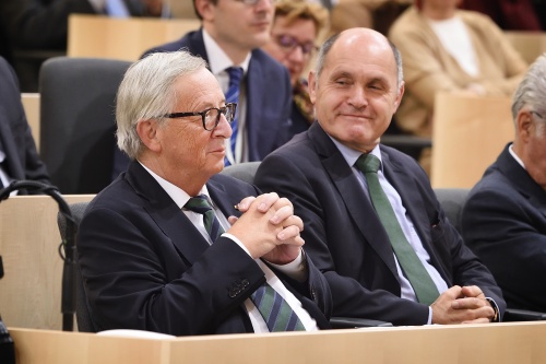Von links: Präsident der Europäischen Kommission Jean-Claude Juncker, Nationalratspräsident Wolfgang Sobotka (V)
