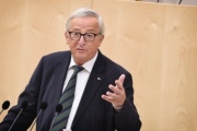 Präsident der Europäischen Kommission Jean-Claude Juncker bei seiner Rede