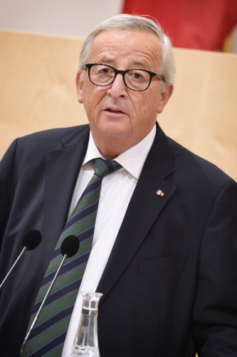 Präsident der Europäischen Kommission Jean-Claude Juncker bei seiner Rede