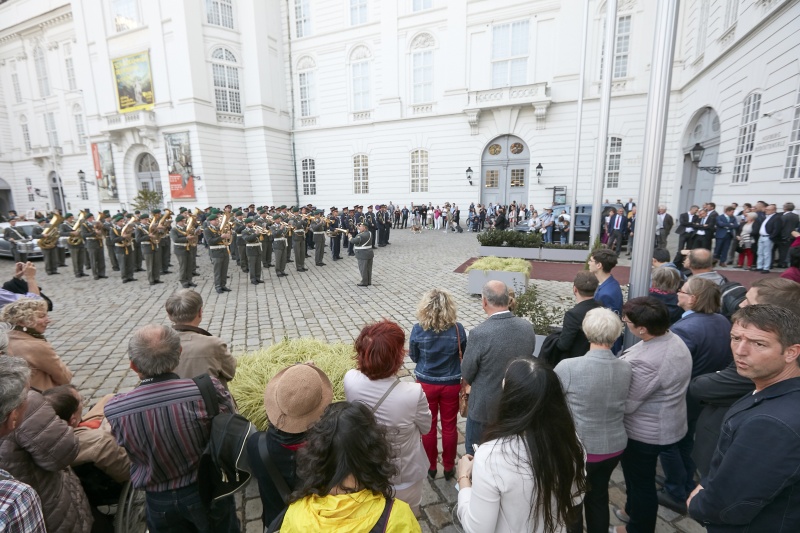 Musikalischer Empfang durch Militär- und Polizeimusik Burgenland
