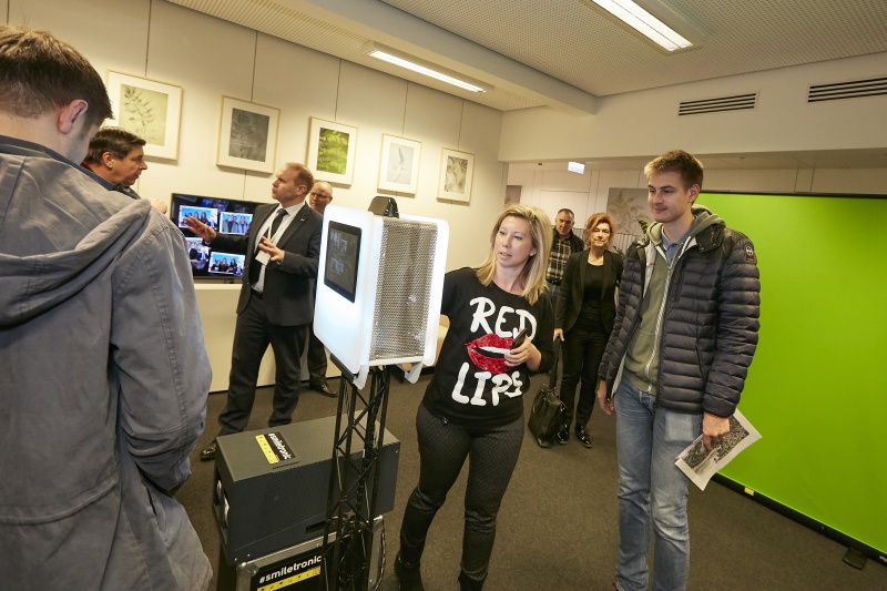 Fotostation in den Amtsräume des Nationalratspräsidenten