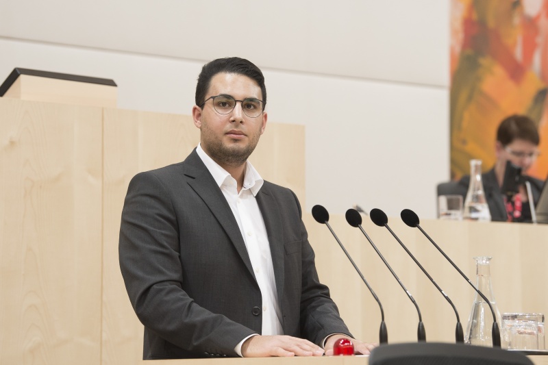 Am Rednerpult: Richard Gruber