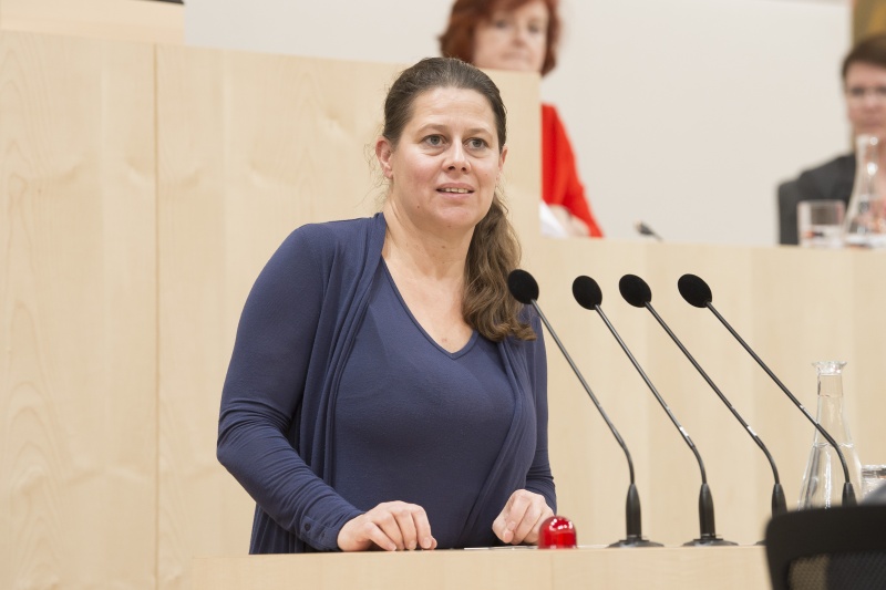 Am Rednerpult: Alexandra Lugert