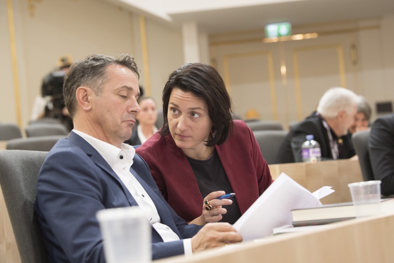 Von rechts: Nationalratsabgeordnete Gudrun Kugler (V), Nationalratsabgeordneter Norbert Sieber (V)