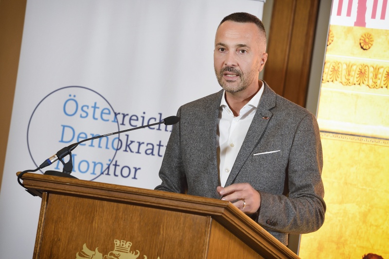 Moderation durch den Sprecher der Parlamentsdirektion Karl-Heinz Grundböck