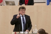 Nationalratsabgeordneter Rainer Leopold Wimmer (S) am Rednerpult