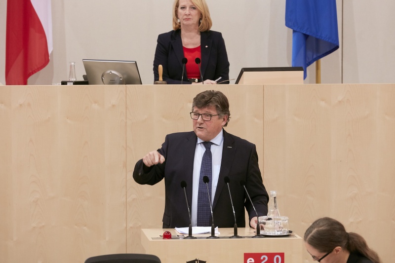 Nationalratsabgeordneter Rainer Leopold Wimmer (S) am Rednerpult