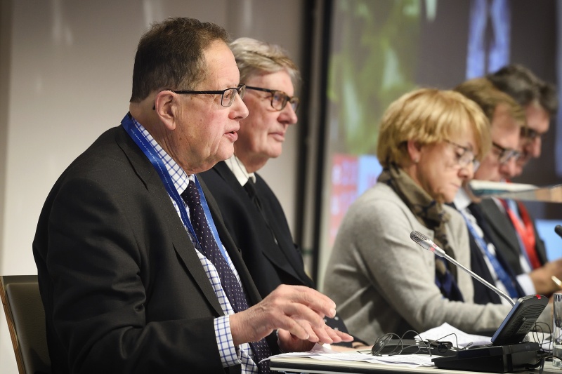 From left: Chair of the EU Select Committee, House of Lords Lord Timothy Boswell of Aynho, Chair of European Scrutiny Committee, House of Commons Sir William Cash, Chair of the Committee on Constitutional Affairs, European Parliament Danuta Hübner