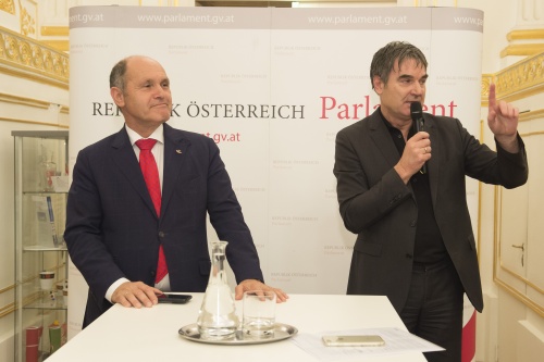 Von links: Nationalratspräsident Wolfgang Sobotka (V), Paul A.Gessl
