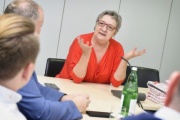 Bundesratspräsidentin Inge Posch-Gruska (S) mit VertreterInnen der SPÖ - Bezirk Güssing