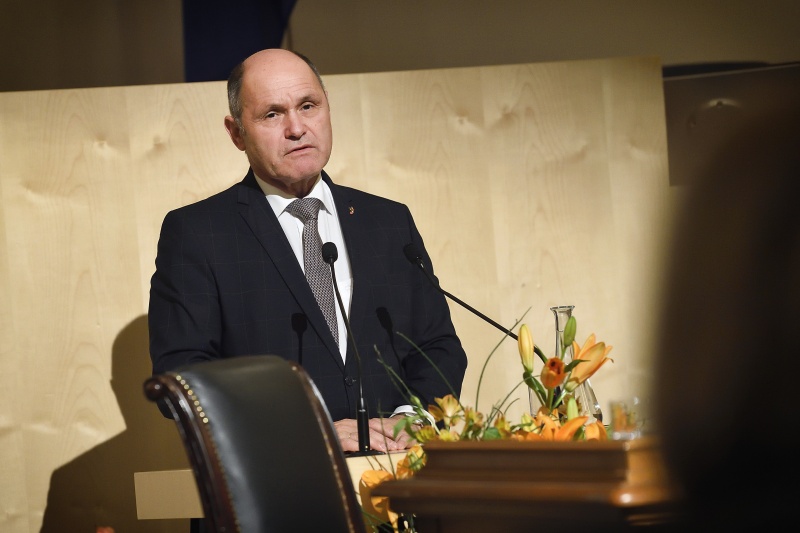 Nationalratspräsident Wolfgang Sobotka (V) bei der Begrüßung