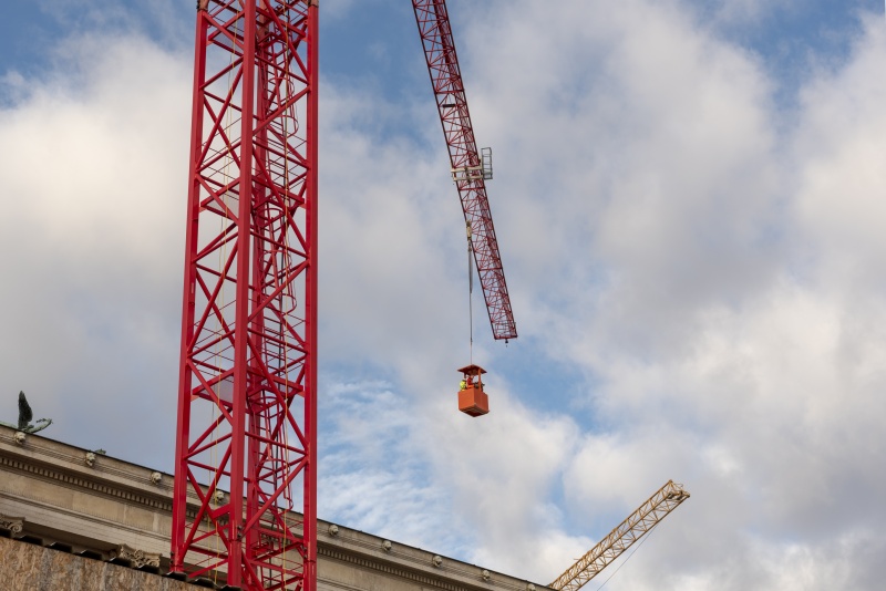 Kranfahrt für MedienvertreterInnen