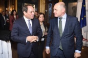 Von links: Präsident der Arabischen Republik Ägypten Abdel Fattah Al-Sisi, Nationalratspräsident Wolfgang Sobotka (V)