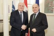 von rechts: Nationalratspräsident Wolfgang Sobotka (V), Präsident der OSZE-PV George Tsereteli