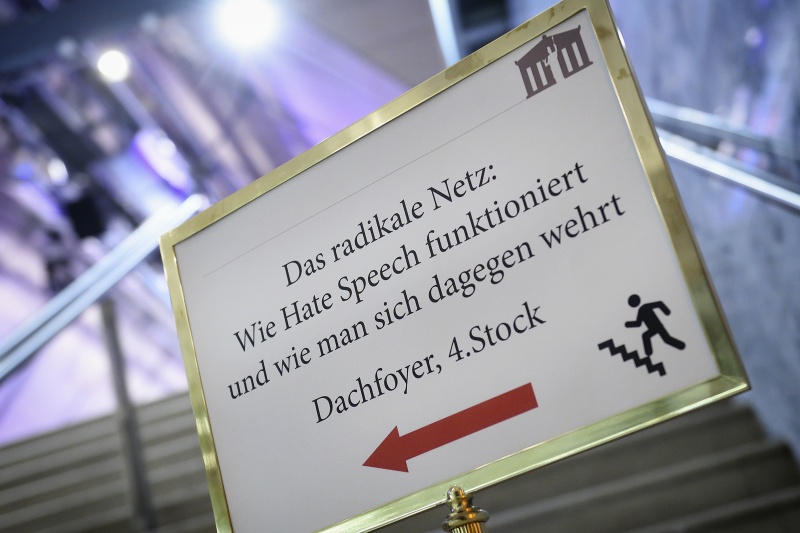 Hinweisschild zur Veranstaltung