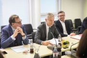 Von links: Bundesrat Christian Buchmann (V), Nationalratsabgeordneter Reinhold Lopatka (V), Bundesratsvizepräsident  Magnus Brunner (V)