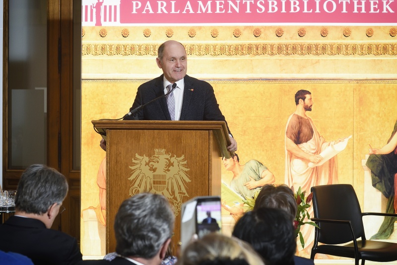 Begrüßung durch Nationalratspräsident Wolfgang Sobotka (V)